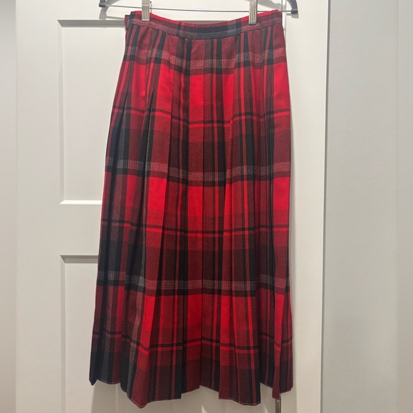 Pendleton Vintage Tartan Plaid Skirt Size 8 - Picture 2 of 6